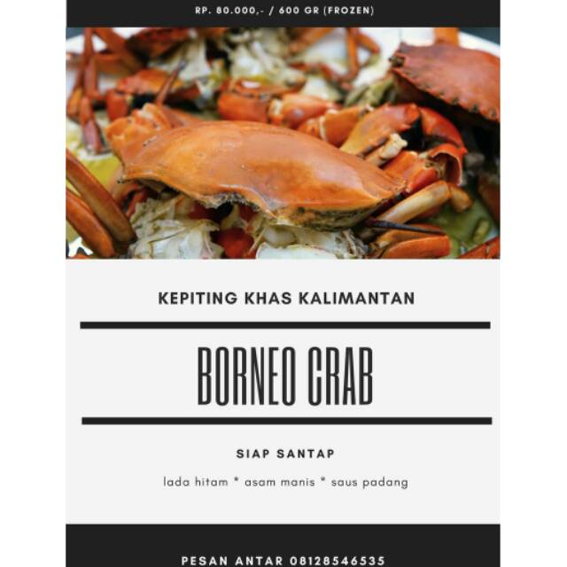 

Kepiting Siap Makan (Frozen) Khas Kalimantan