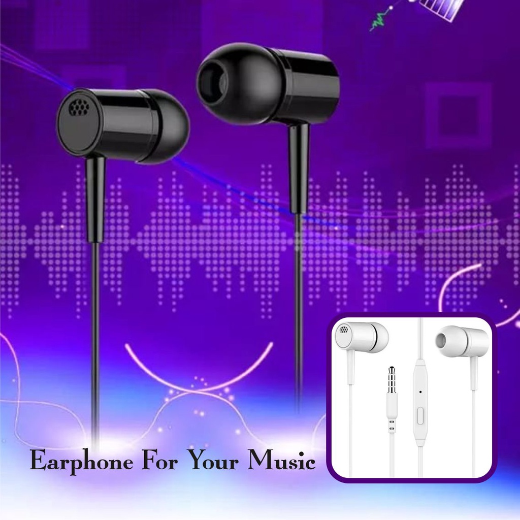 Earphone Headset Universal Jack 3.5 For Smartphone With Mic