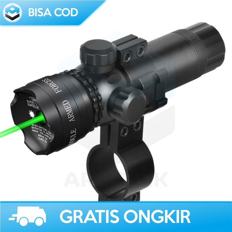 GREEN LASER DOT GUN SCOPE TACTICAL ORIGINAL BY TAFFLED RECHARGEACBLE