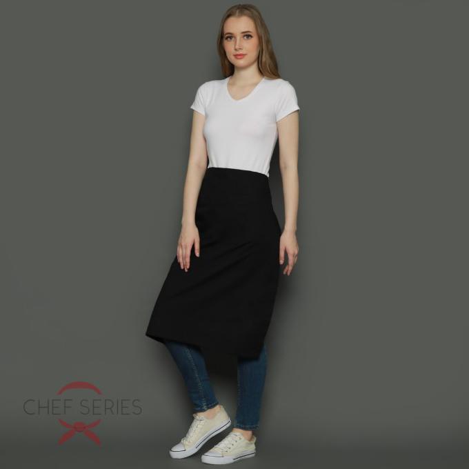 Jual Dapur/ Chef Series Basic Half Panjang Apron - Hitam | Shopee Indonesia