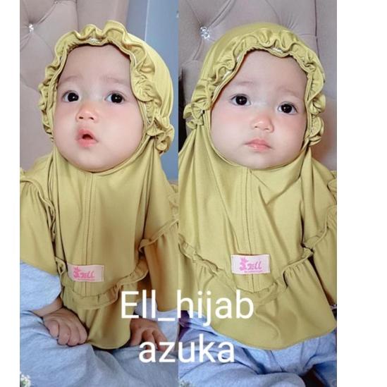 ((REKOMENDASI)) HIJAB BABY 'AZUKA' ORI ELL HIJAB | Jilbab Bergo Anak Bayi Kriwil Ellena Hijab
