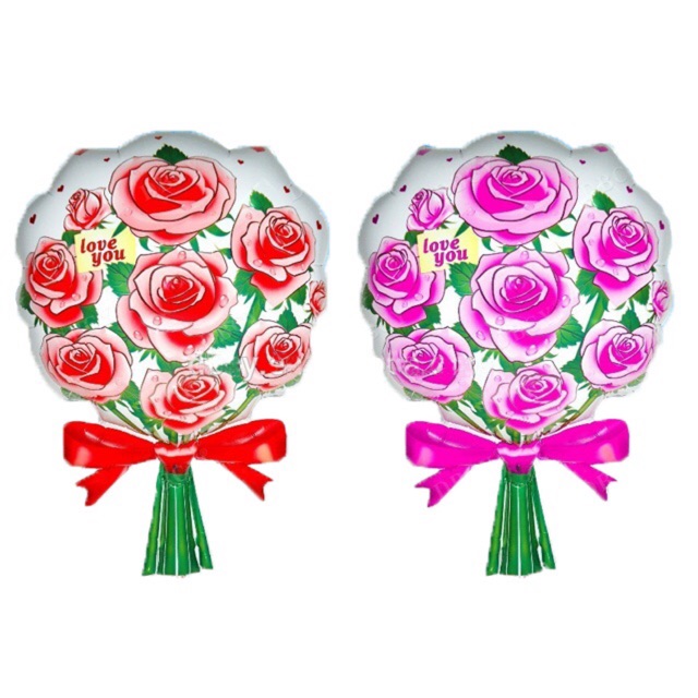 Balon Foil Flower Bouquet