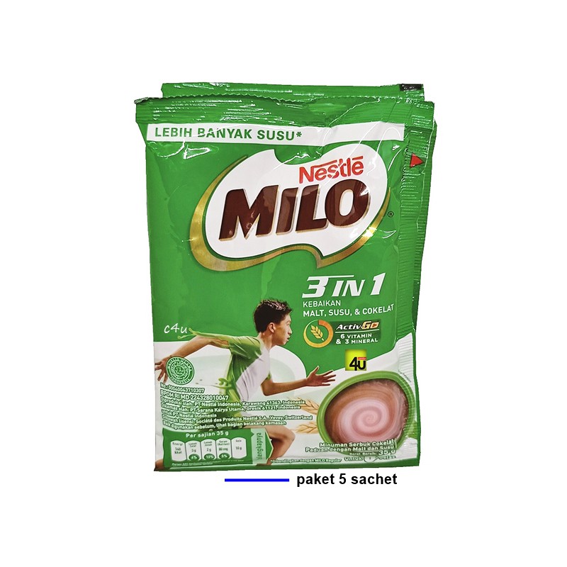 

MILO - 3 in 1 - PAKET 5 SACHET