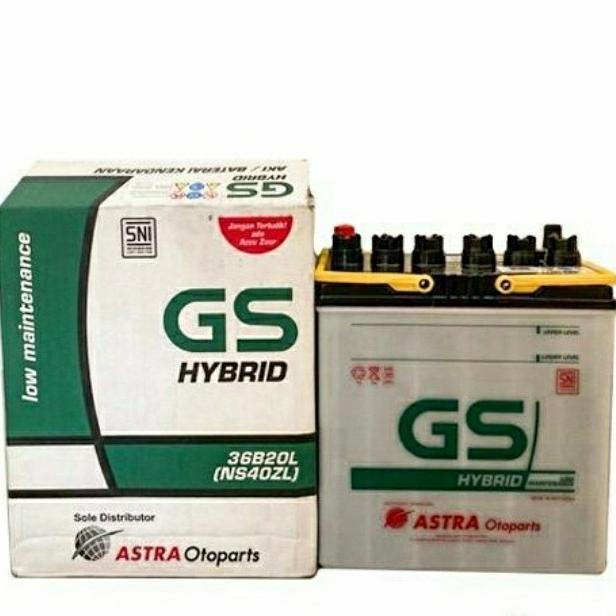 Aki Mobil Honda Freed, Jazz, BRV NS40ZL GS Astra Hybrid Aki Basah langgengb4