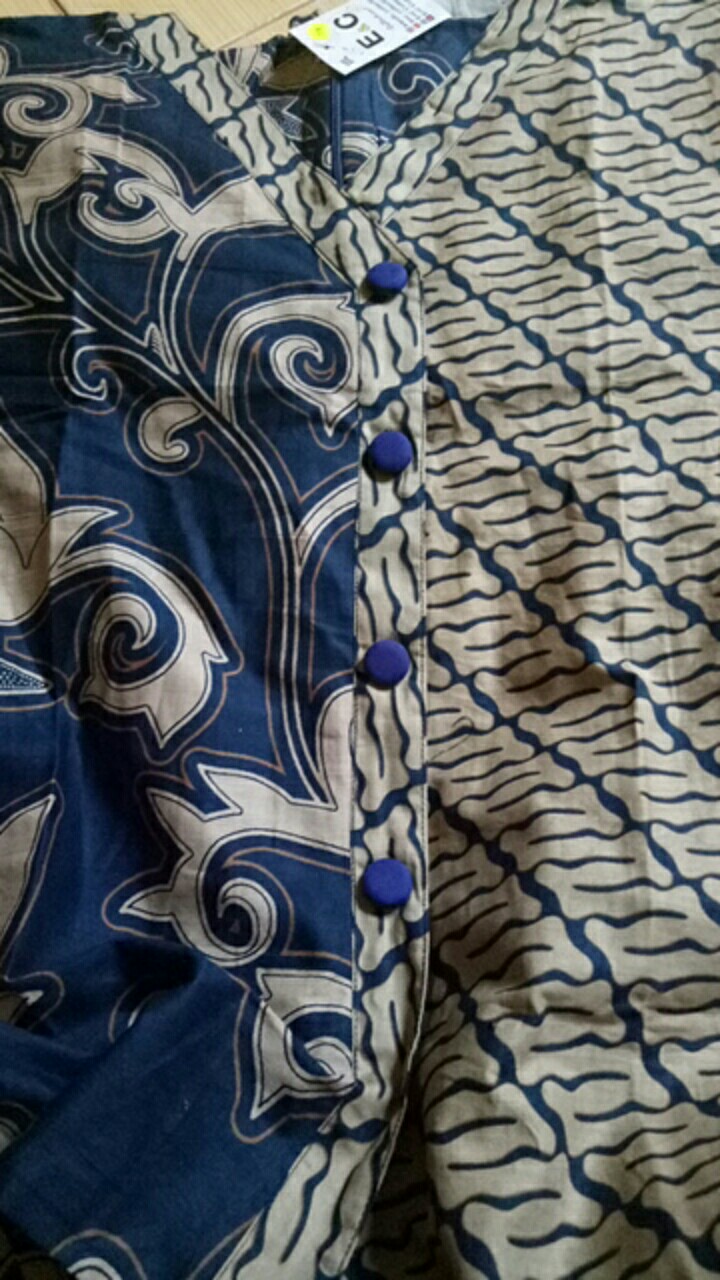 Blouse Batik Wanita Daun Kembar Mas - Atasan Batik - S-m-l-xl-2l-3l-4l-5l