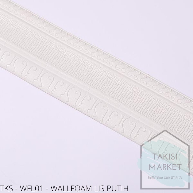 WFL001 - Wallfoam Lis Dekorasi Dinding Rumah - Dekorasi Rumah - Wallfoam Border - Wallpaper Dinding