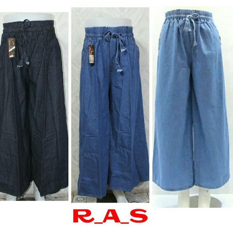 Termurah dan terbaik >> Celana Kulot levis Panjang Dewasa  Soft Jeans (standar-jumbo-super Jumbo)