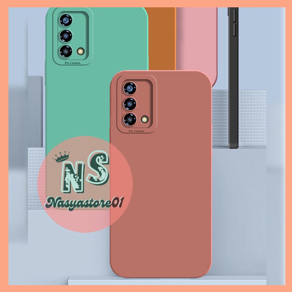 CASING HP OPPO A95 - A74 4G NEW Macaron Color Camera Protector Liquid Silicone