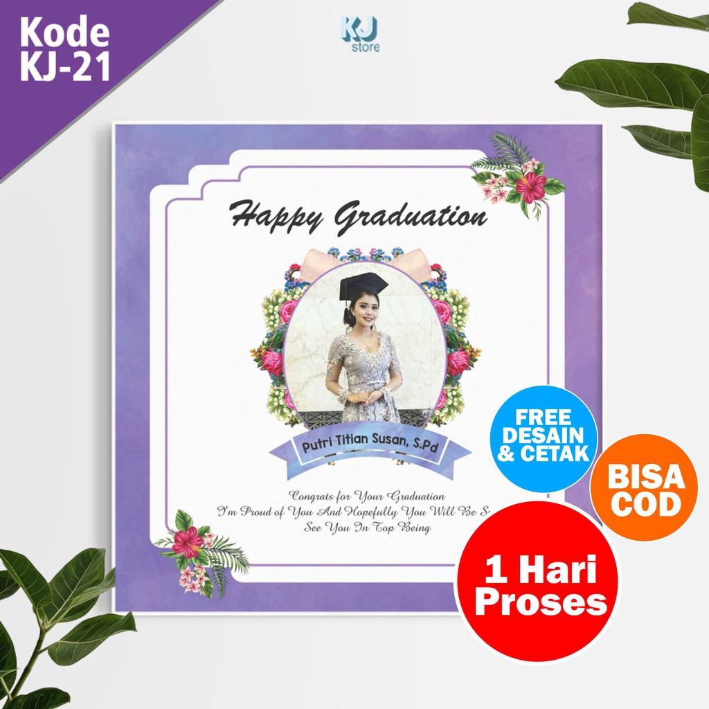 Jual Hadiah Wisuda Foto Wisuda Cetak Walldecor Kado Custom Hiasan