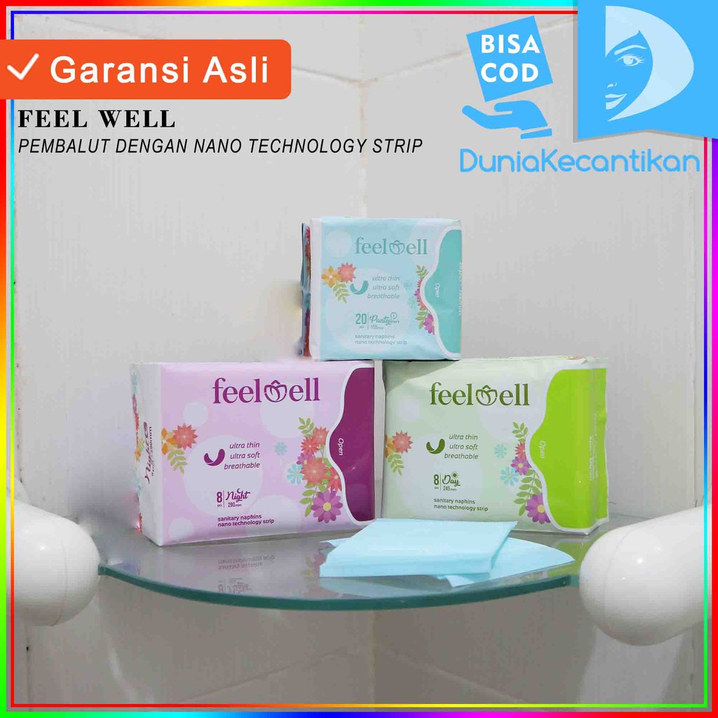 FeelWell Pembalut Pantyliner / Pembalut FeelWell / Pantyliner FeelWell / Feel Well - DKMALL