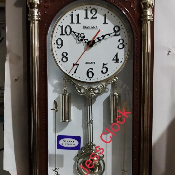 BISA COD Jam dinding sakana Bandul Besar music