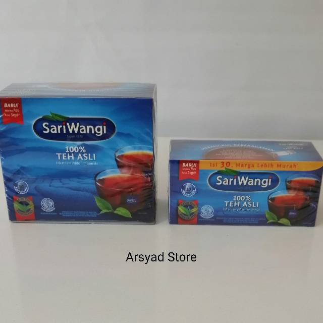 

Sariwangi teh Asli teh celup isi 25, 50 pcs