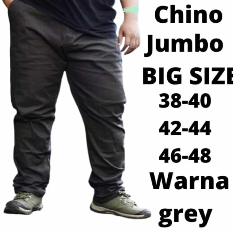 CELANA CHINO PANJANG PRIA JUMBO/Celana jumbo big size/Celana chino jumbo 38-48/COD BAYAR DI TEMPAT