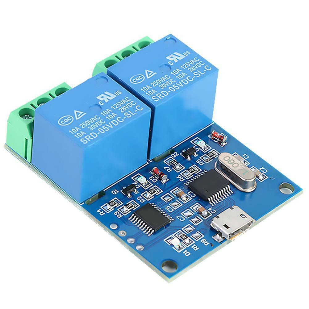 Lcus 2 5v Usb Relay Module Ch340 Control Switch 10a 250vac Protection Shopee Indonesia