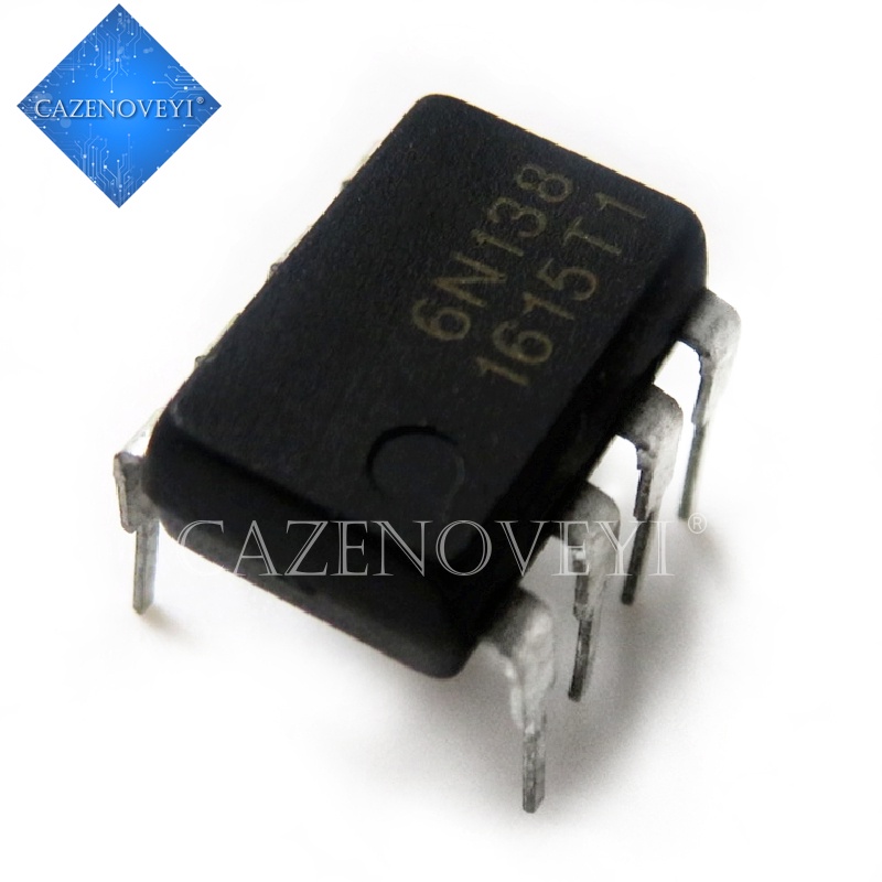 10pcs / Lot 6n138 Dip-8 Smd-8 Optoisolator Photoelektrik Coupling