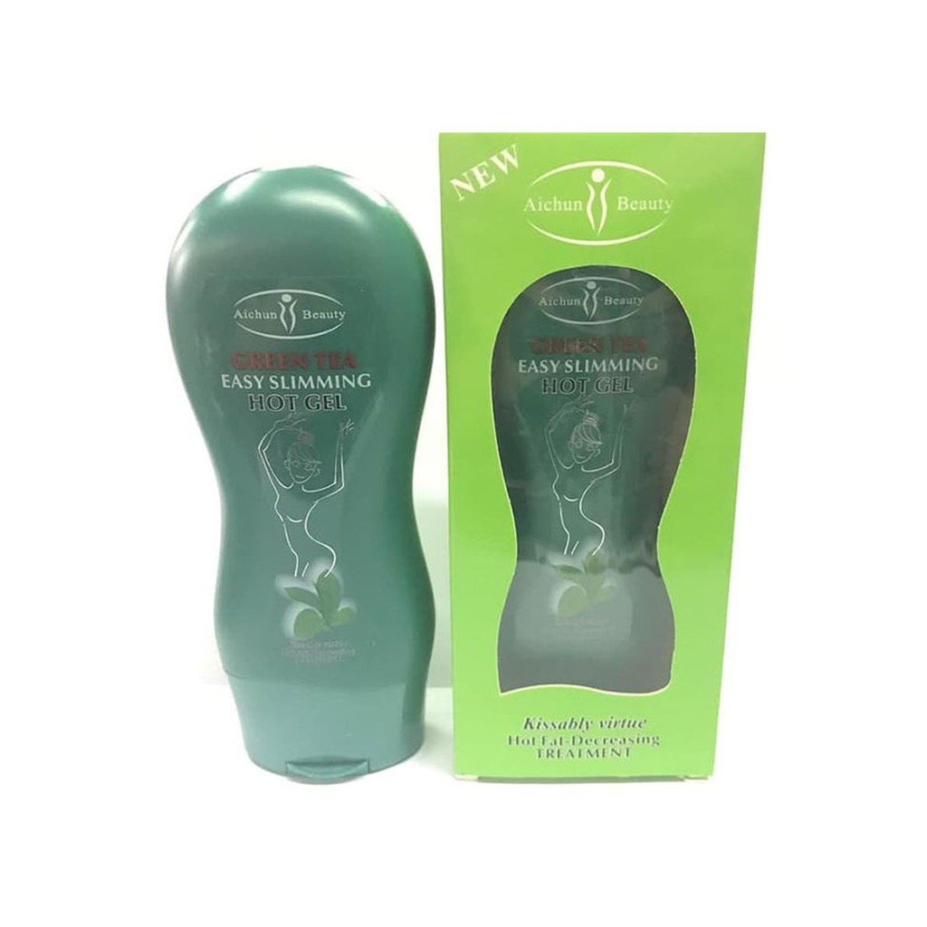 [ORI] AICHUN SLIMMING HOT GEL VARIAN GREENTEA 100% AMPUH MELANGSINGKAN DAN MERAMPINGKAN DALAM 7 HARI