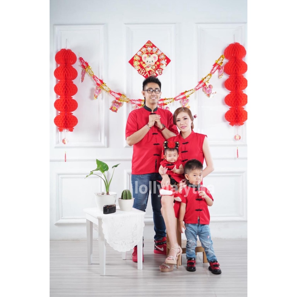 CHEONGSAM COUPLE FAMILY SET IMLEK / SERAGAM IMLEK KELUARGA NAYNAY / CHEONGSAM ANAK / QIPAO ANAK