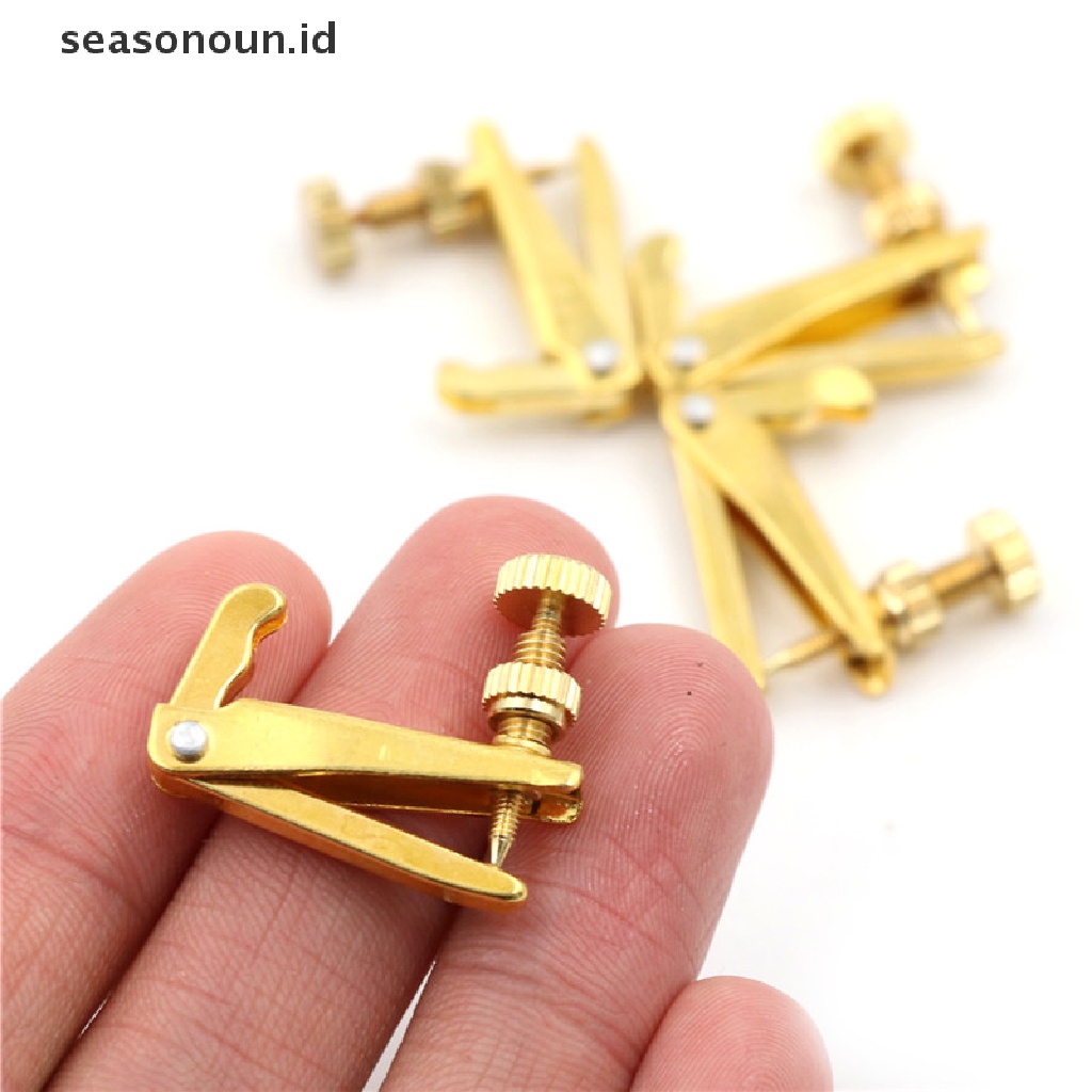 【seasonoun】 4PCS Violin String Tuner Fine Tuner Adjuster Parts Fit 3/4 - 4/4 Violin .