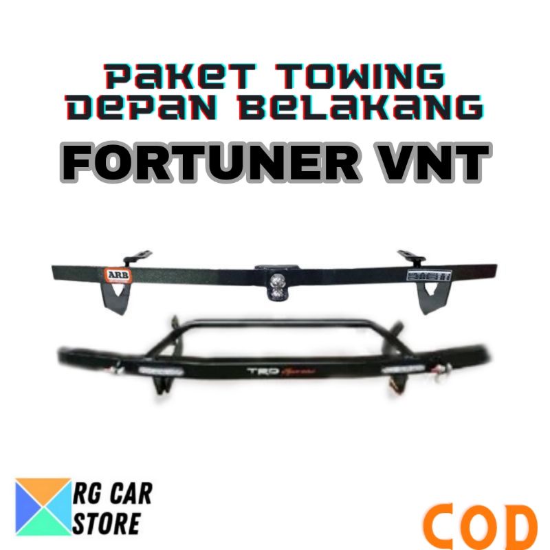 PAKET TOWING FORTUNER LAMA DEPAN BELAKANG ORIGINAL MODEL ANTING