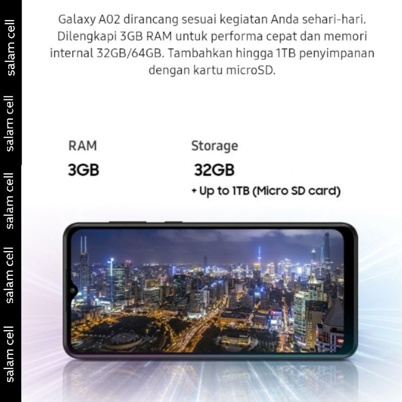 Samsung A03 CORE Ram 2/32GB Baterai 5.000MaH Garansi Resmi