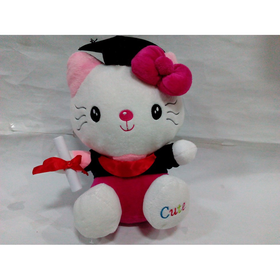

Boneka wisuda lucu murah Hello Kitty lulus kuliah dari sekolah atau kampus