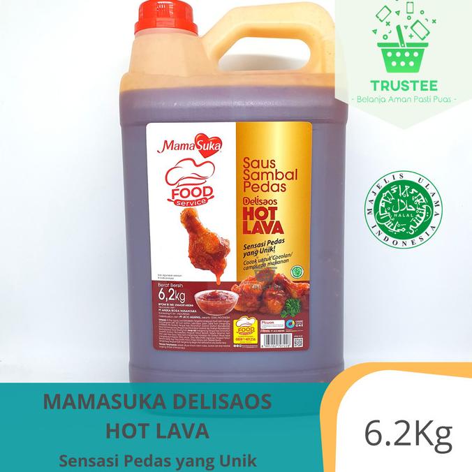

HOT LAVA / Volcano Mamasuka Delisaos 6.2 KG Saus Sambal Pedas