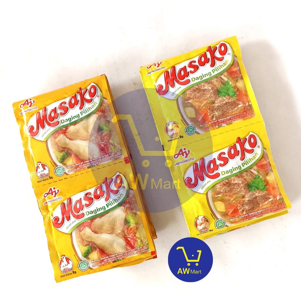 MASAKO RENCENG (12 SACHET X 9 GRAM) - AYAM &amp; SAPI, KALDU GURIH