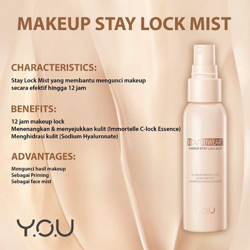 YOU NoutriWear+ Makeup Stay Lock Mist