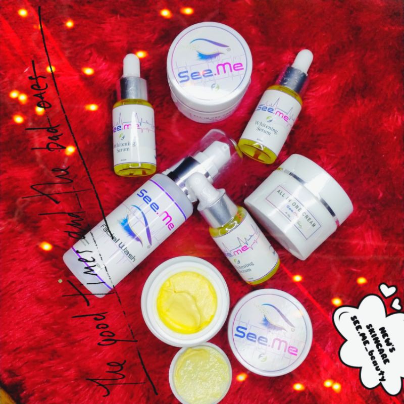 See.Me beauty Whitening Cream Wajah 2in1 Paket Glow_Up