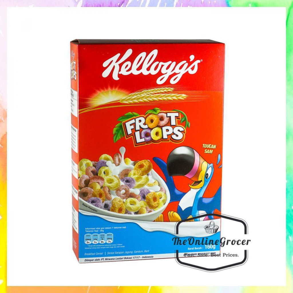 

KELLOGGS FRUIT LOOPS CEREAL - SEREAL RASA BUAH ANEKA WARNA 160GR