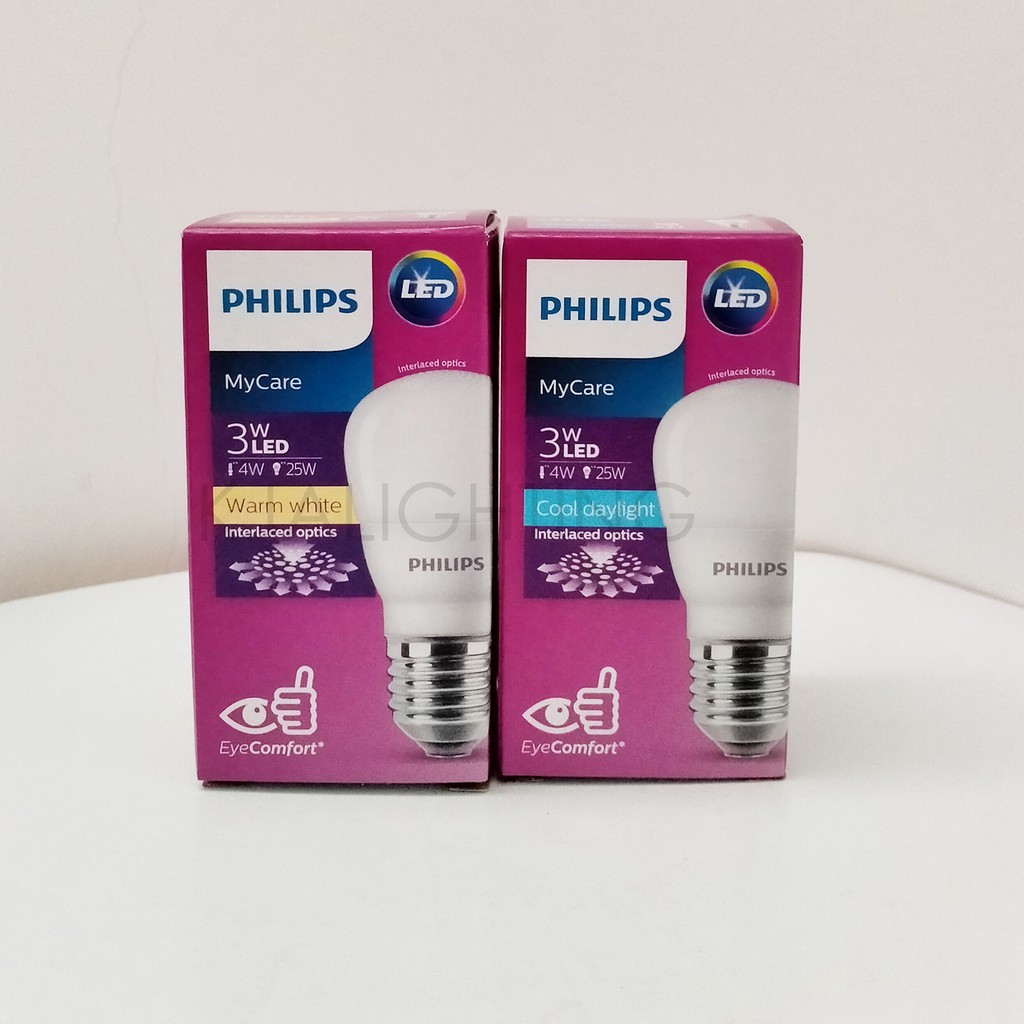 Lampu Bohlam LED Philips 3 Watt 3W