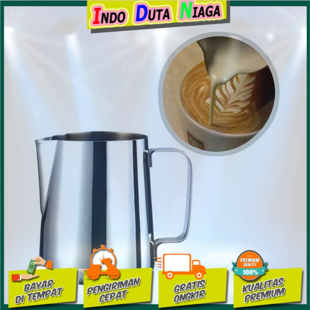 One Two Cups Gelas Pitcher Kopi Espresso Latte Art - J068