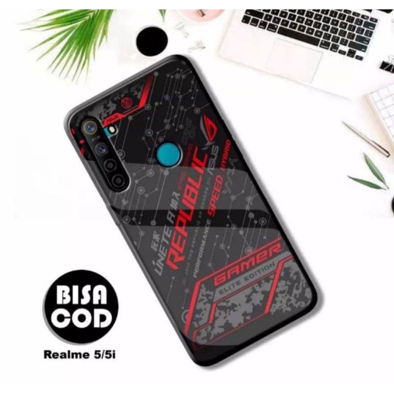 Athan Case Custom Realme 5 / 5i Motif Logo Gamers Keres series