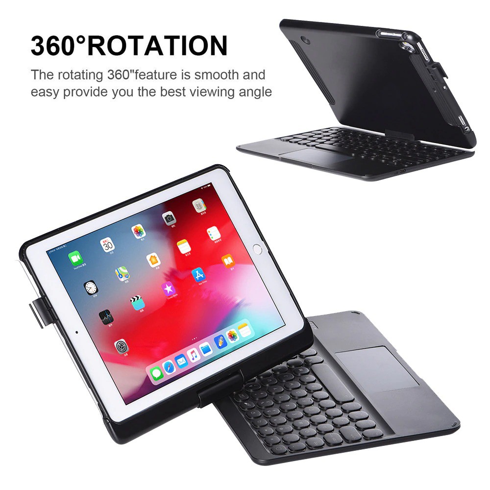 GoodCase - Smart Case 360 Degree Rotatable Keyboard iPad Pro 9.7/5/6 | iPad 10.2/ 10.5 | iPad 10.9/ 11