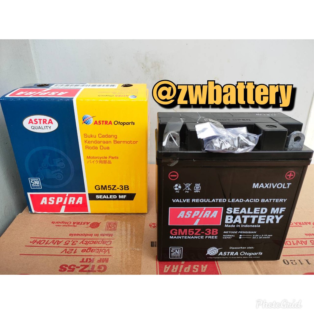 Aki Motor Yamaha Jupiter Z Burhan Gm5z3b ASPIRA MF Shopee Indonesia