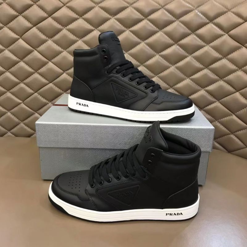 sepatu pria sneaker boots cowok pr4da2022 men shoes high end mirror