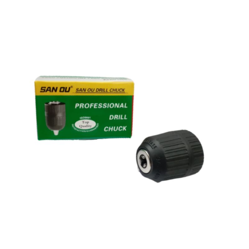 SAN OU Kepala Bor 10mm 3/8" Tanpa Kunci Keyless Drill Chuck 10Mm