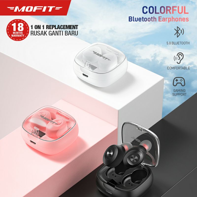 MOFIT Wireless Headset Earphone MO-19 Bluetooth 5.0 TWS Earbuds