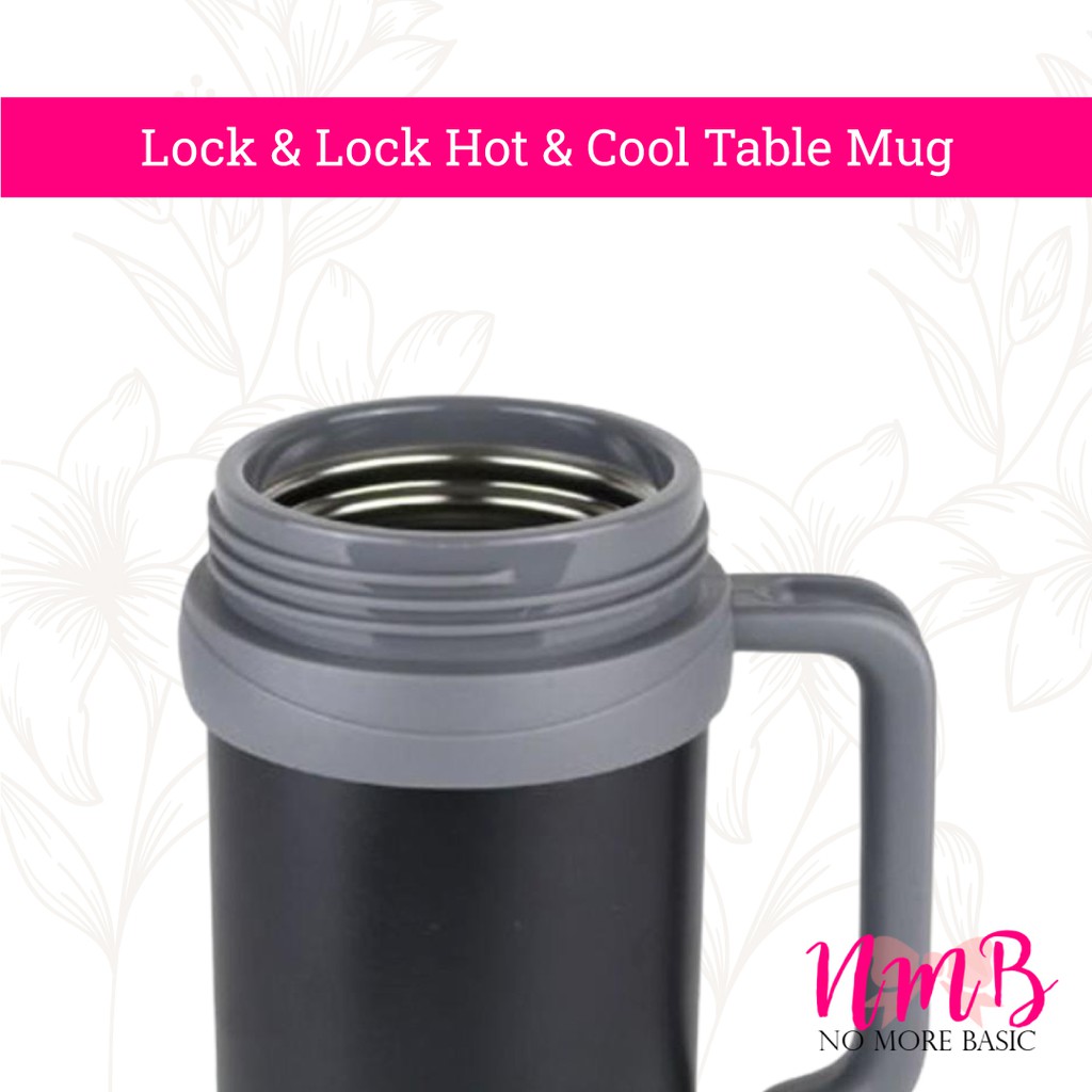 Lock &amp; Lock Hot &amp; Cool Table Mug 500ml - New Basic Outdoor Mug Cup - Gelas Thermos Panas