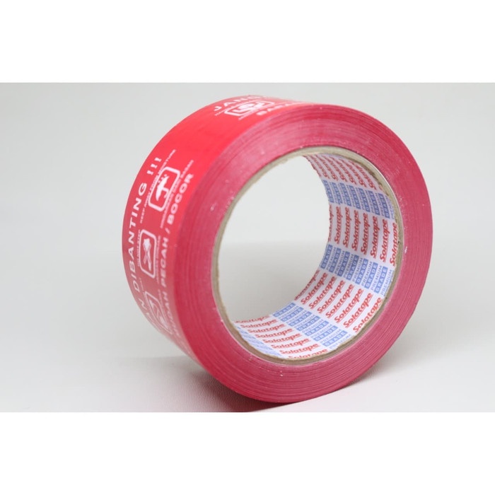 

PEREKAT-PENGIKAT- LAKBAN FRAGILE MERAH JANGAN DI BANTING 48MM X 100 METER -PENGIKAT-PEREKAT.