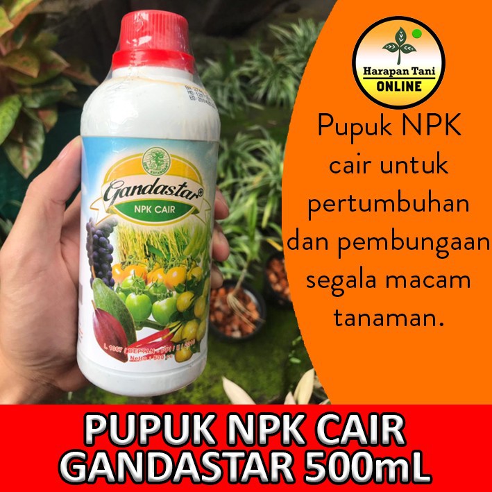 Gandastar 500mL | NPK Cair | Pupuk Segala Macam Tanaman