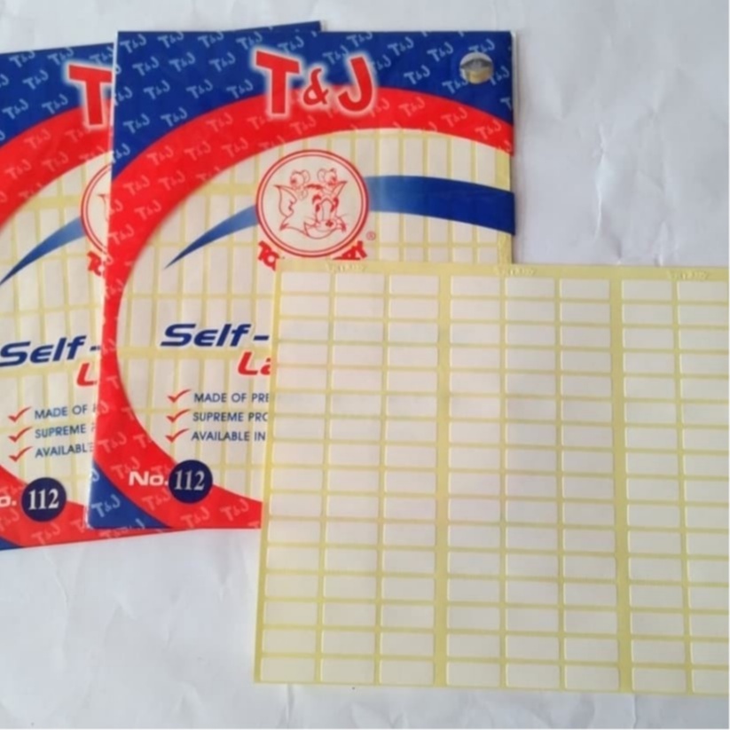 

Sticker T&J NO.112 isi 25 pack