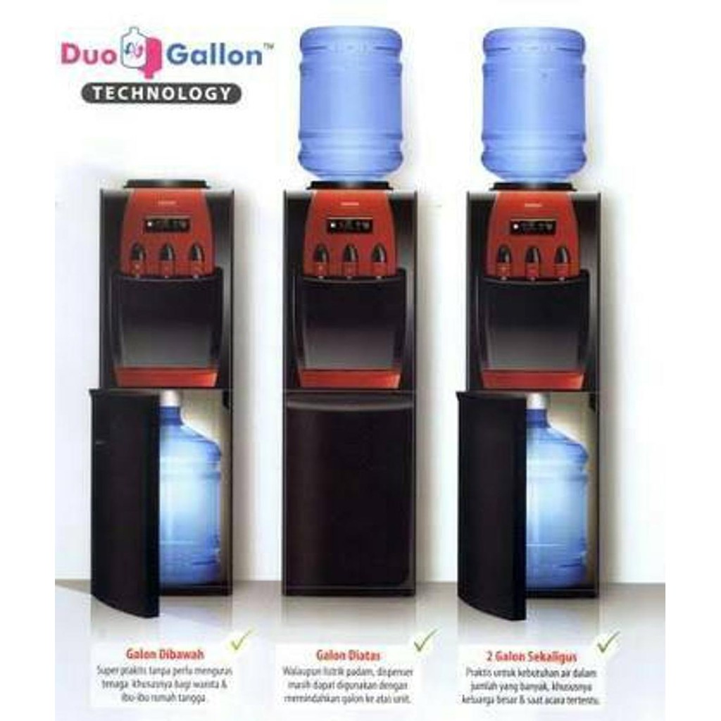 Sanken Dispenser Duo Galon HWD Z88 Galon Atas dan Bawah