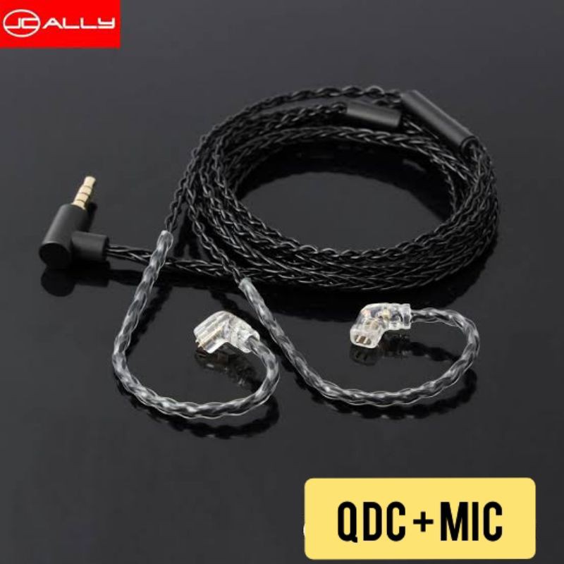 Jcally 8 Core Jc08s Kabel Upgrade dengan Mic for Kabel KZ ZSN PRO ZS3 EDX ZSN PRO X KABEL ZSN KABEL ZST ZS5 ZSA ZS6 ZS10 PRO ZSX BLON BL03 ED12 zs6 zs5 zst zst pro trn mt1