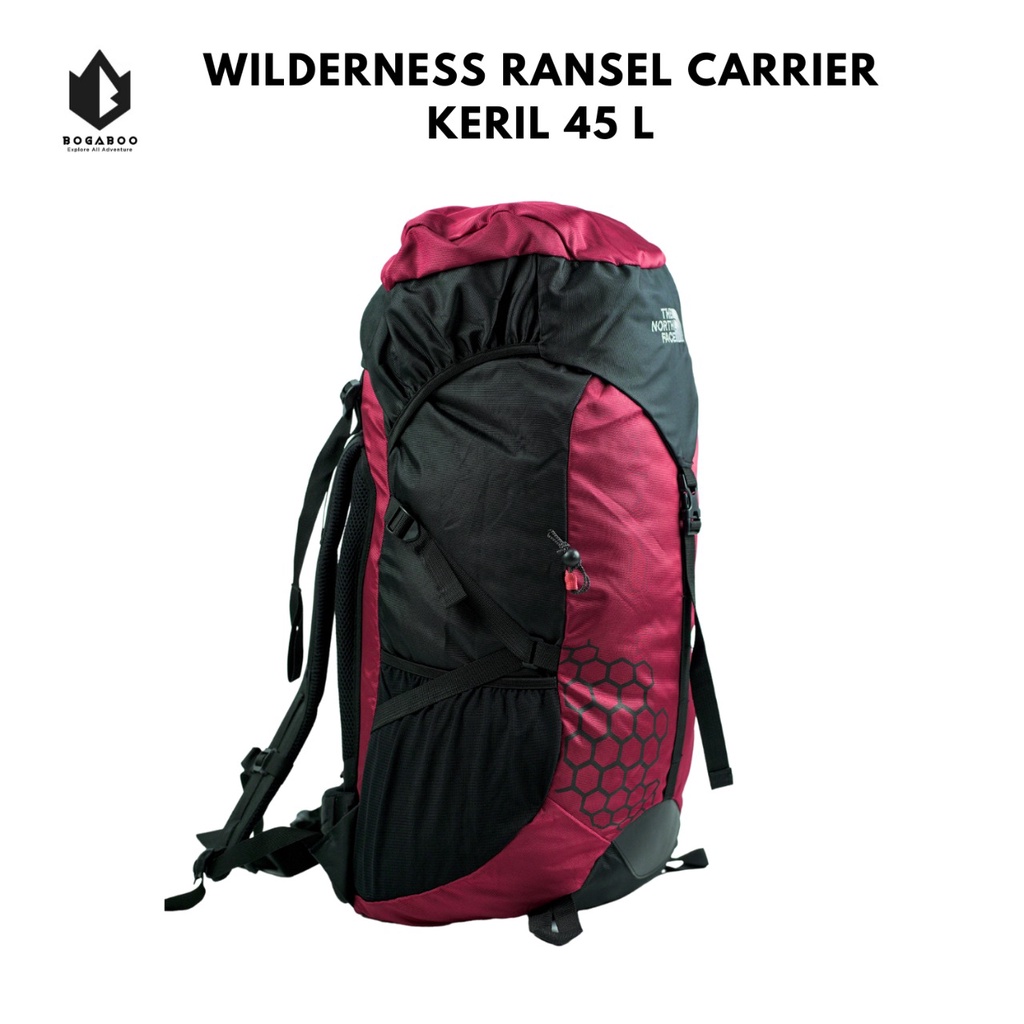 Tas Gunung WILDERNESS Ransel Carrier Keril 45 L - Tas Keril - Tas Carrier Tas Camping Tas Gunung