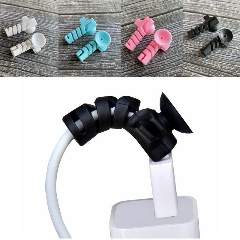 Pelindung Ujung Kabel Spiral TEMPEL Silikon - Silicone Cable Protector Suction