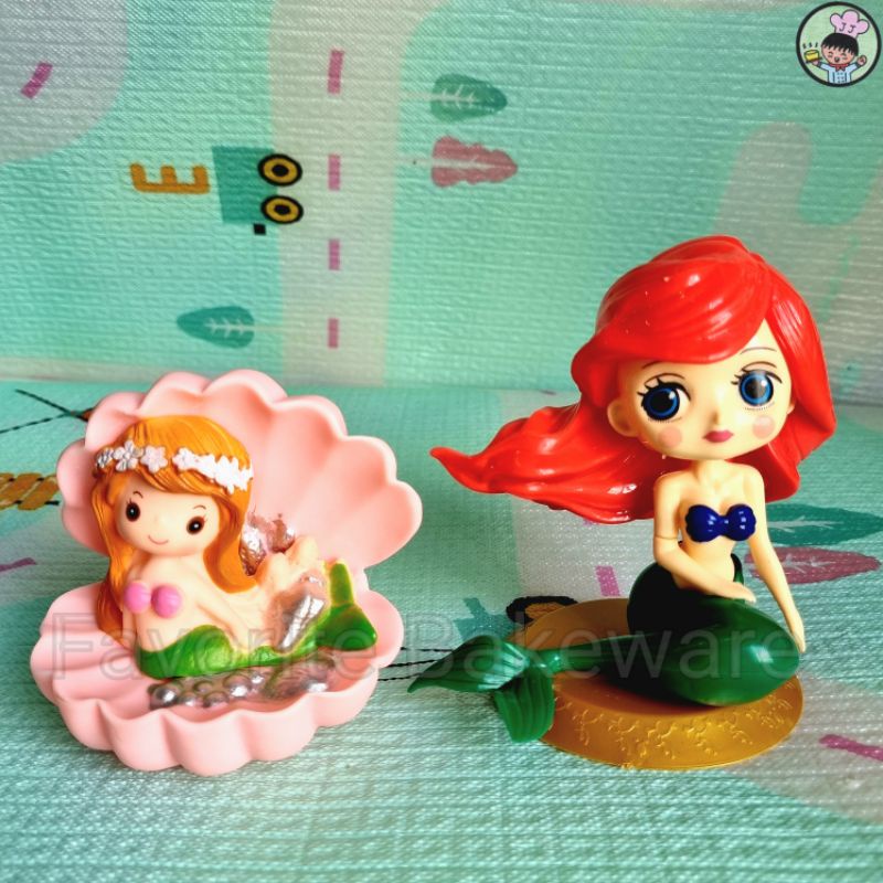 Topper Cake Birthday Mermaid Hiasan Kue Tart Ulang Tahun Putri Duyung Princess