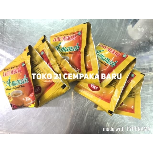 

AMH Jahe Merah 1 Renceng isi 10 Sachet | Ginseng Madu Sehat Murah