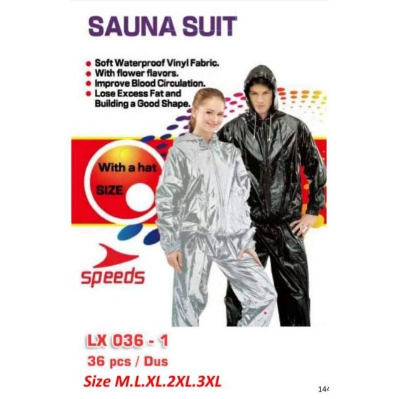 BAJU SAUNAN SUIT IMPORT SETELAN JAKET CELANA LX036-1