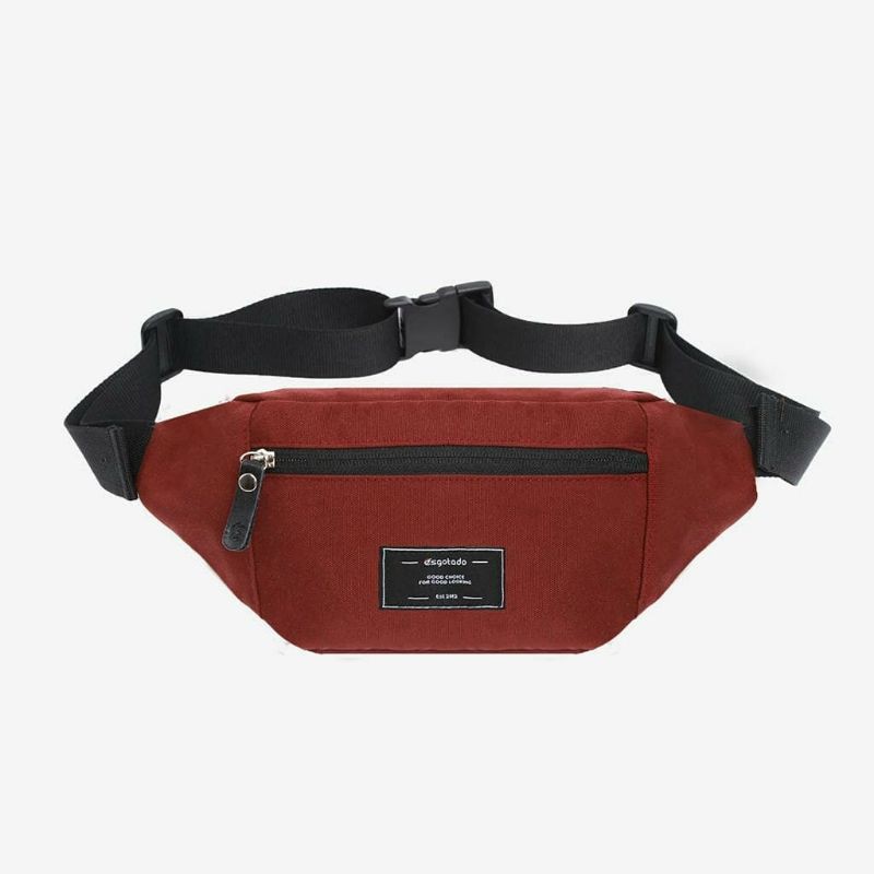 Tas Waistbag Esgotado Cinturo Segundo Maroon Original Murah